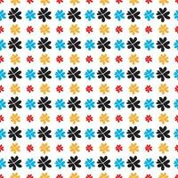 hand drawn Flower pattern vector