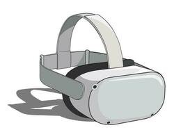 Virtual Reality Glasses Headset Device vector