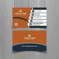 Business card vector template, simple clean layout design template