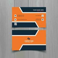 Business card vector template, simple clean layout design template