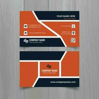 Business card vector template, simple clean layout design template