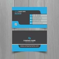 Business card vector template, simple clean layout design template