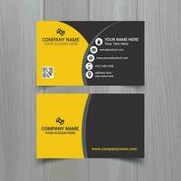 Business card vector template, simple clean layout design template