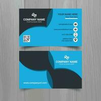 Business card vector template, simple clean layout design template