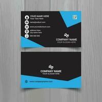 Business card vector template, simple clean layout design template