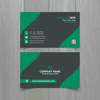 Business card vector template, simple clean layout design template