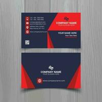 Business card vector template, simple clean layout design template