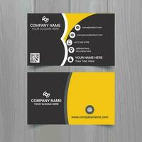 Business card vector template, simple clean layout design template