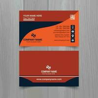 Business card vector template, simple clean layout design template