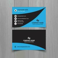 Business card vector template, simple clean layout design template