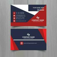 Business card vector template, simple clean layout design template