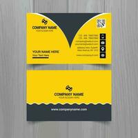 Business card vector template, simple clean layout design template