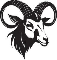 illustration head logo of a Goat vector