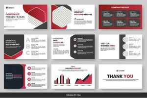 Business presentation slides template design minimalist project proposal business layout template design vector