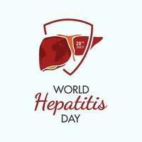 World Hepatitis Day background template vector