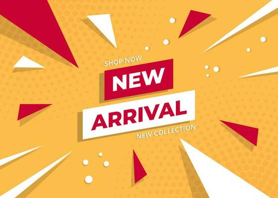 New Arrival shop banner. New collection.
