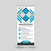 Professional modern abstract business roll up banner design template for your company Free Vector
