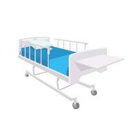 bed for patient rest vector