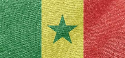 Senegal fabric flag cotton material wide flags wallpaper colored fabric Senegal flag background photo