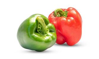 Bell pepper isolated on white background photo