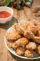 Fried chicken wings photo