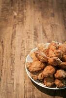 Fried chicken wings photo