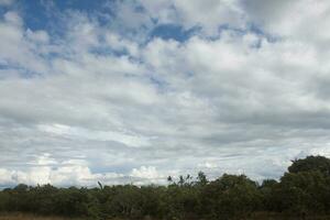 farmland countryside Thailand view - Beautiful clouds photo