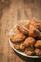 Fried chicken wings photo