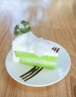 Cake Pie Coconut Pandan photo