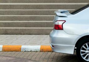 footpath and Car photo