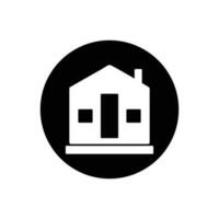 Simple House Icon. Rounded Button Style Editable Vector EPS Symbol Illustration.