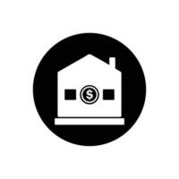 Bank Icon. Rounded Button Style Editable Vector EPS Symbol Illustration.