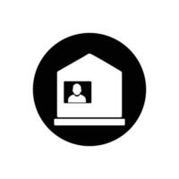 Lockdown Icon. Rounded Button Style Editable Vector EPS Symbol Illustration.