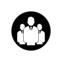 Business People, Group Icon. Rounded Button Style Editable Vector EPS Symbol Illustration.