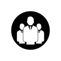 Business People, Group Icon. Rounded Button Style Editable Vector EPS Symbol Illustration.
