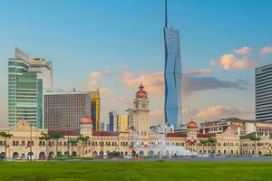 Downtown Kuala Lumpur city skyline, cityscape of Malaysia photo