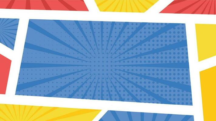 colorful comic panel background abstract vector