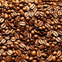 Freshly roasted coffee beans. Generative Artificial Intelligence photo