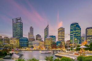 Perth downtown city skyline cityscape of Australia photo