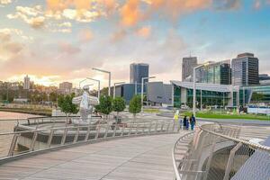 Perth downtown city skyline cityscape of Australia photo