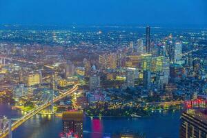 Cityscape of downtown Brooklyn skyline  from Manhattan New York City photo