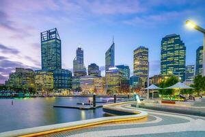 Perth céntrico ciudad horizonte paisaje urbano de Australia foto