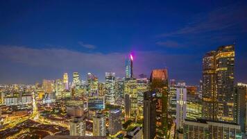 Downtown skyline, cityscape of Singapore photo