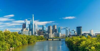 Filadelfia céntrico ciudad horizonte, paisaje urbano de Pensilvania foto