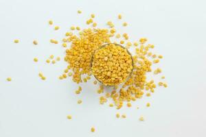 yellow moong mung dal lentil pulse bean photo