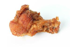 Deep Fried Chicken Wings Drumstick Nuggets Popcorns on white background photo