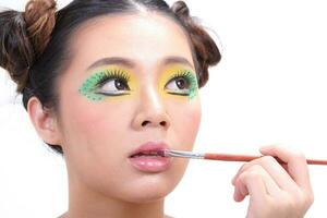 Asian Woman Fashion Makeup photo