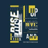 rise up lettering graphic typography, vector t shirt design, illustration, good for casual active