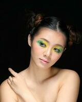 Asian Woman Fashion Makeup photo