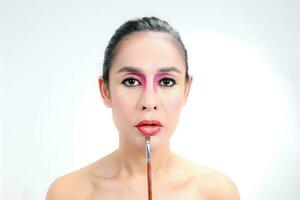 Asian Woman Fashion Makeup photo